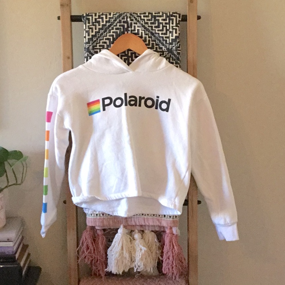 Cropped girls hoodie